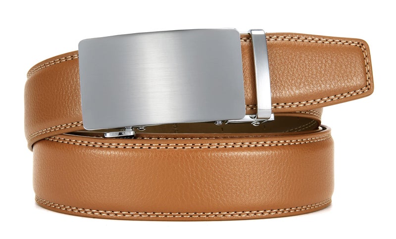 CHAOREN Mens Belt - Mens Ratchet Belt Leather 1 3/8" for Dress Pant - Micro Adjustable Belt Fit Everywhere - Image 4